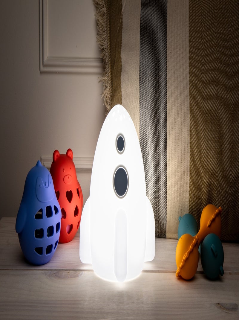 Little L | Projecteur lumineux tactile en silicone Fusée Blanc - Kiabi