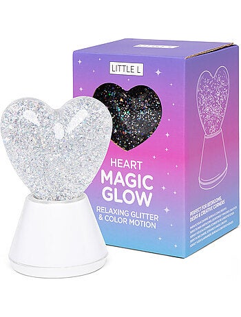 Little L | Veilleuse enfant RGB à paillettes Cœur
