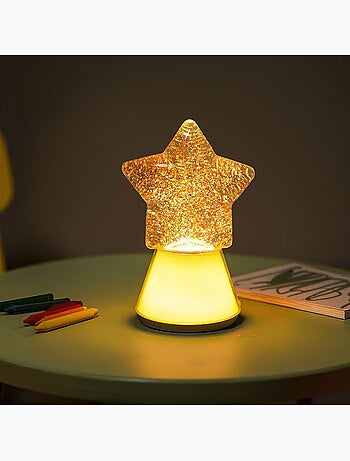 Little L | Veilleuse enfant RGB à paillettes Étoile