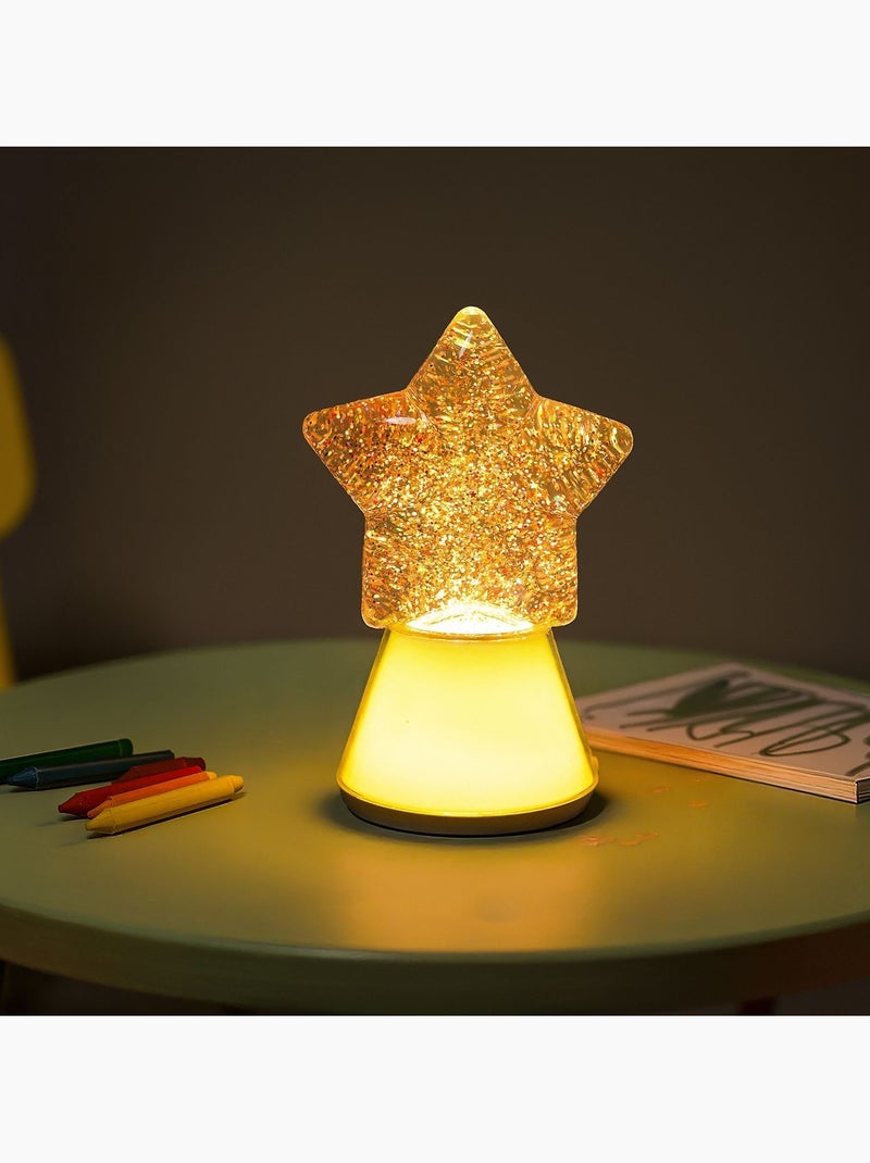 Little L | Veilleuse enfant RGB à paillettes Étoile Blanc - Kiabi