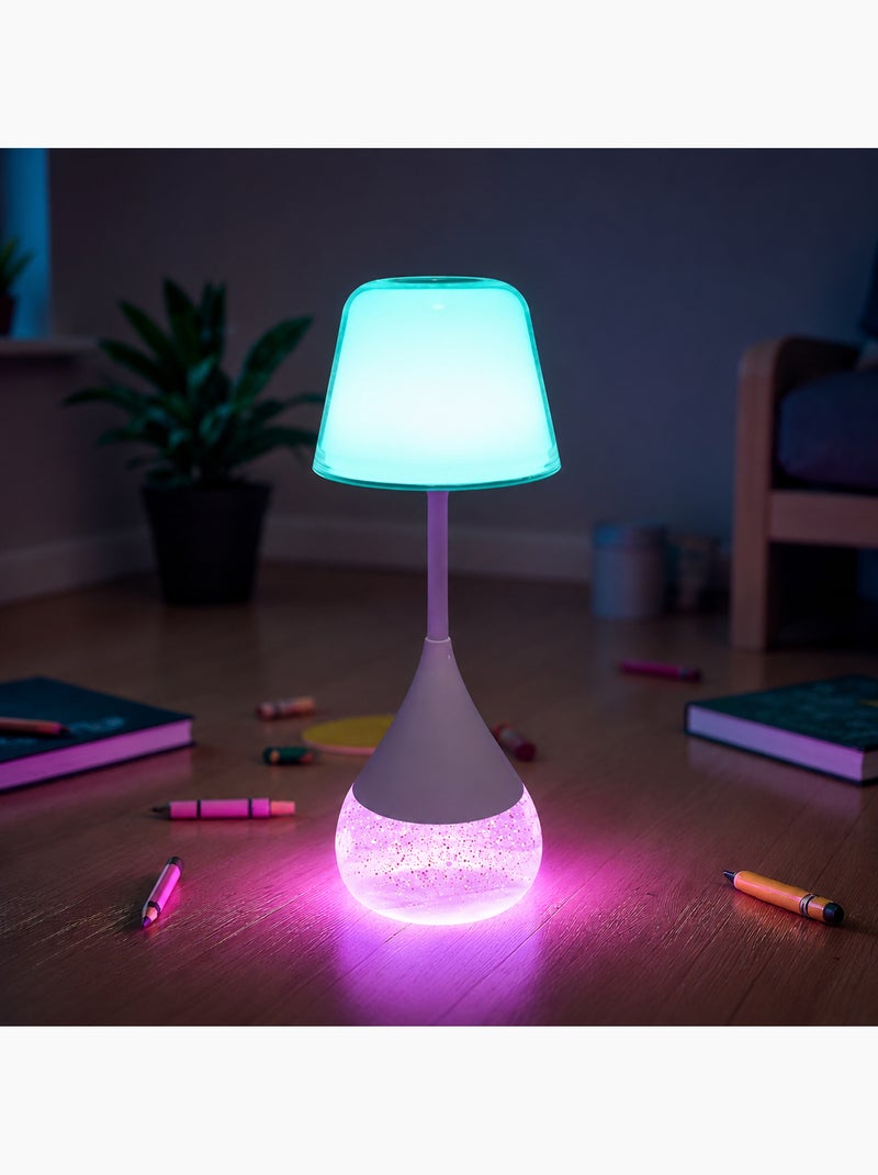 Little L | Veilleuse enfant RGB à paillettes Goutte Magique Blanc - Kiabi