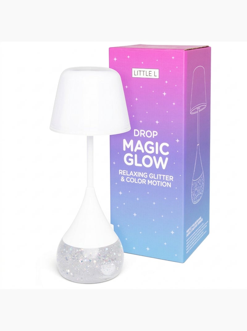 Little L | Veilleuse enfant RGB à paillettes Goutte Magique Blanc - Kiabi