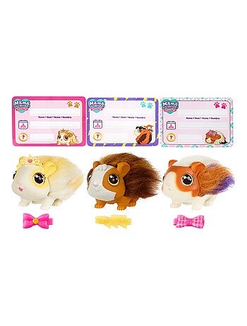Little Live Pets Mama Surprise Maman-cochon d'Inde avec cage et 3 bébés surprise