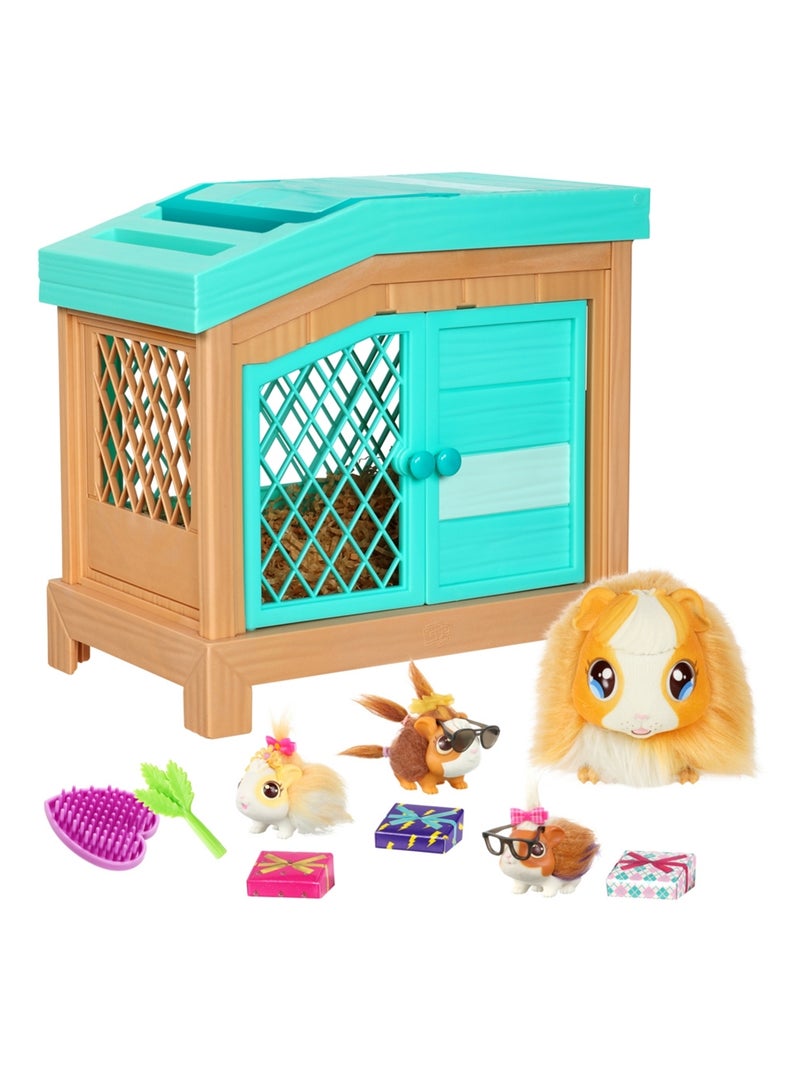 Little Live Pets Mama Surprise Maman-cochon d'Inde avec cage et 3 bébés surprise Multicolore - Kiabi