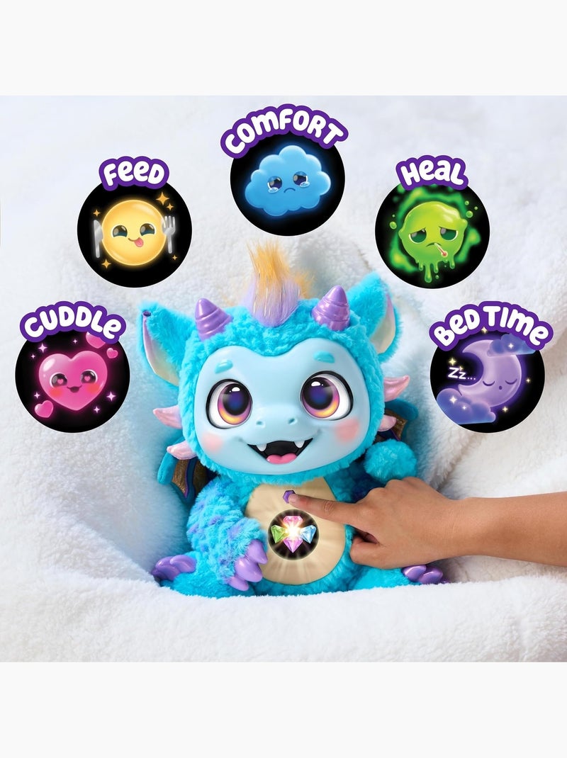 Little live pets my magical dragon - skye, peluche interactive Bleu - Kiabi