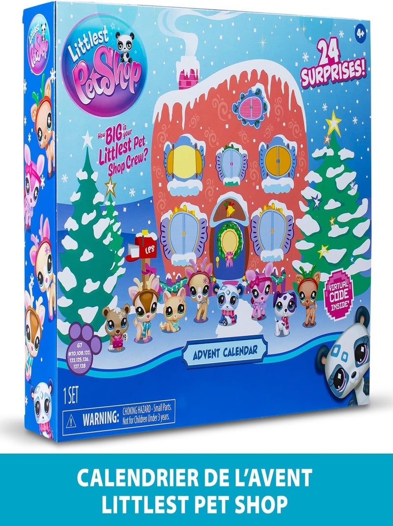Littlest Pet Shop - Bandai - Calendrier de l’Avent 24 Surprises Bleu Multicolore - Kiabi