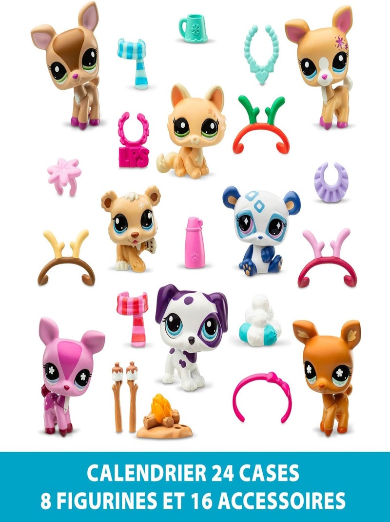 Littlest Pet Shop - Bandai - Calendrier de l’Avent 24 Surprises Bleu Multicolore - Kiabi
