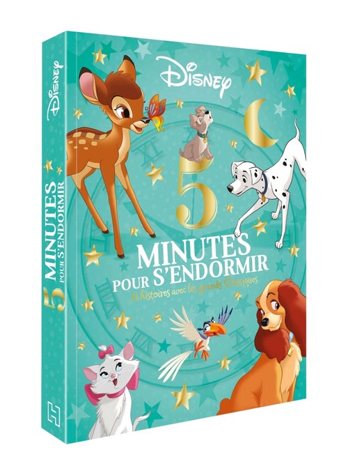 LIVRE - DISNEY - 5 Minutes pour s'endormir - 12 Histoires avec les Grands Classiques - Kiabi