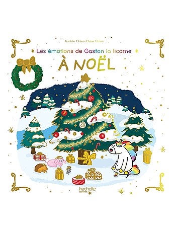 LIVRE - Les émotions de Gaston la licorne à Noël - Livre animé
