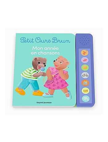 LIVRE - Livre sonore Petit Ours Brun - Mon année en chansons