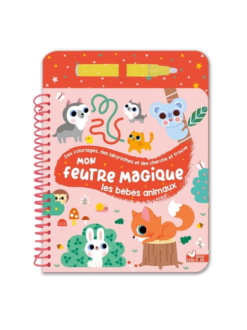 LIVRE - Mon feutre magique bébés animaux - avec feutre à réservoir d'eau - Kiabi LIVRE - Mon feutre magique bébés animaux - avec feutre à réservoir d'eau - Kiabi