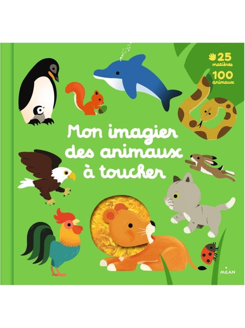 LIVRE - Mon grand imagier des animaux à toucher - Kiabi