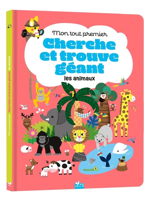 LIVRE - Mon tout premier cherche et trouve géant des animaux - Kiabi