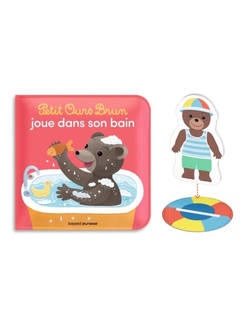 LIVRE - Petit Ours Brun joue dans son bain - un livre et un jouet qui flotte pour le bain - Kiabi