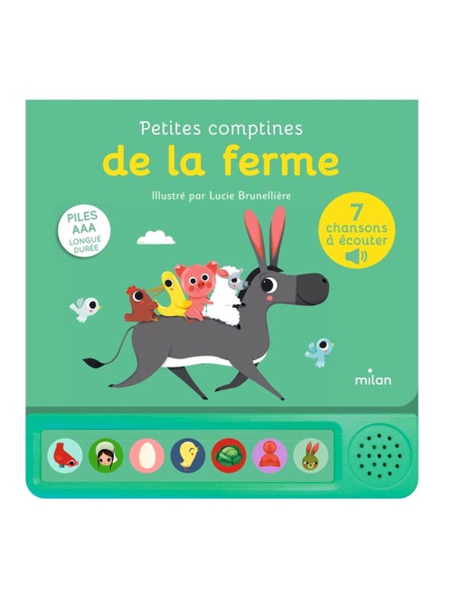 LIVRE - Petites comptines de la ferme - Kiabi
