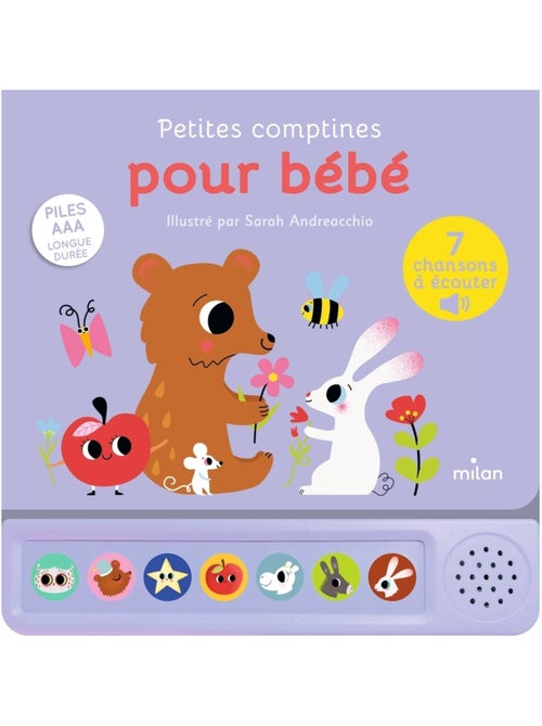 LIVRE - Petites comptines pour bébé - Kiabi