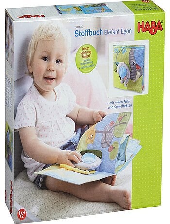 Livre Bébé En Tissu Eléphant Egon
