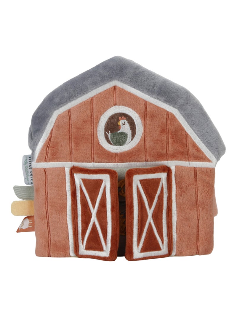 Livre d'activités tissu Little Farm Rouge - Kiabi