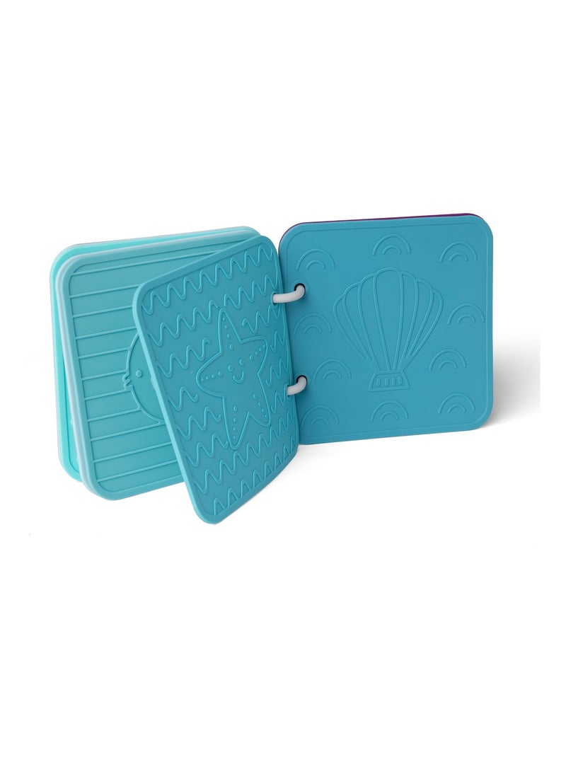 Livre de bain en silicone bleu Bleu - Kiabi