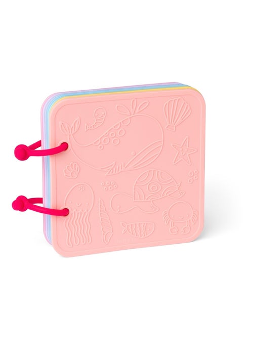 Livre de bain en silicone rose - Kiabi