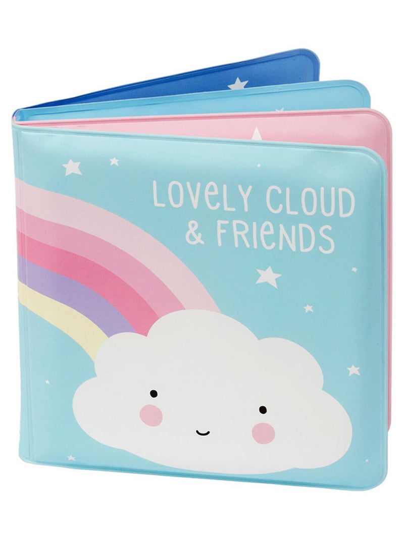 Livre de bain pour enfant, Lovely Cloud et ses amis A Little Lovely Company Bleu - Kiabi