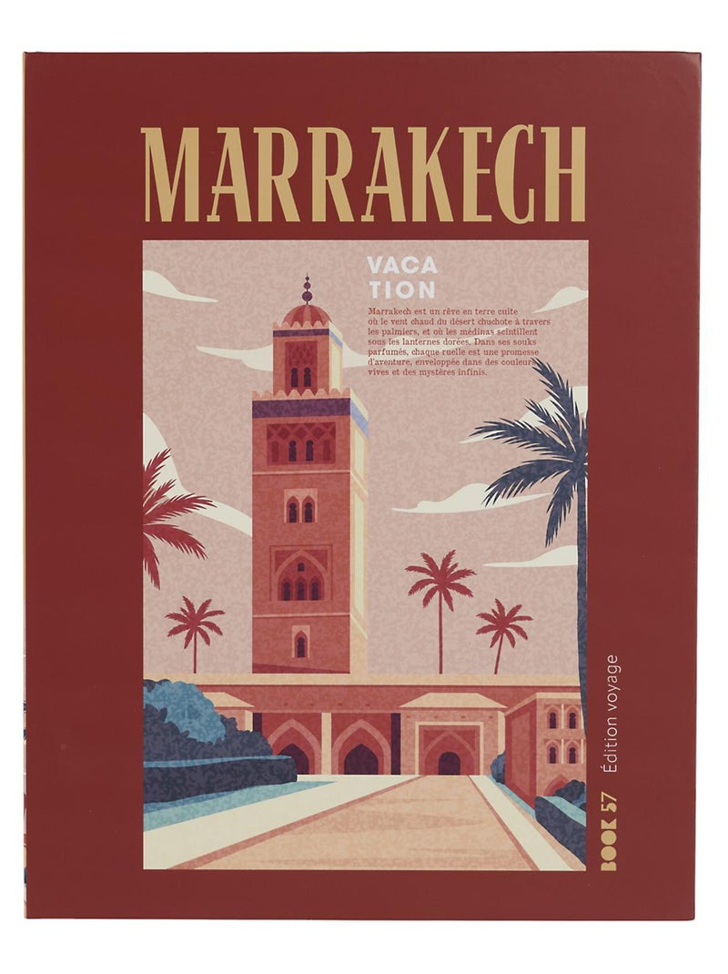 Livre de rangement collection VOYAGES Orange mandarine - Kiabi