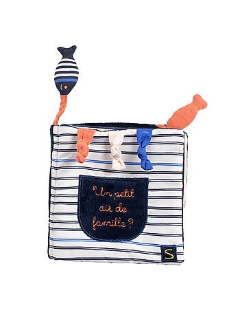 Livre d'éveil marinière avec détail poisson - SAUTHON