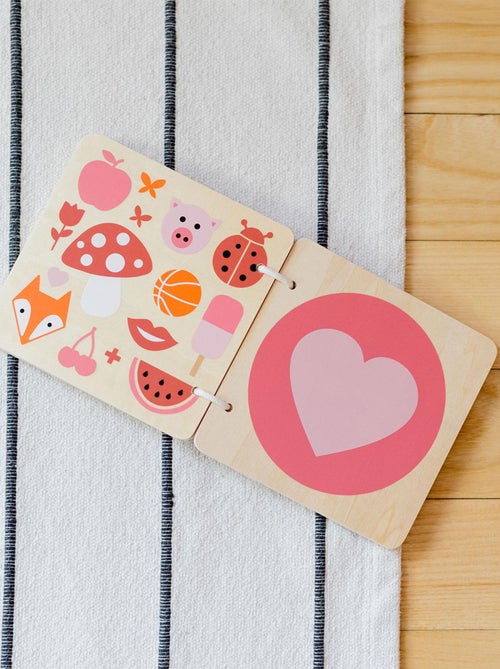 Livre en bois couleurs - Kiabi