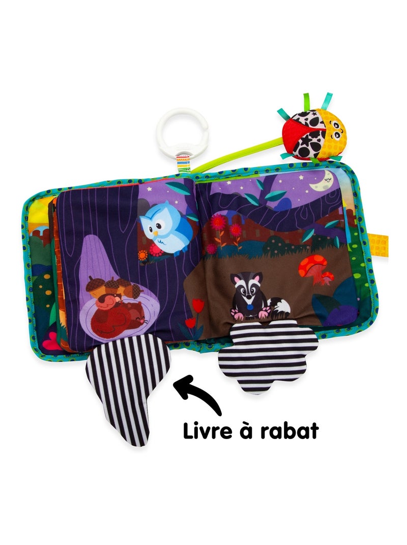 Livre en tissus - mon livre coccinelle à clip pour landau et poussette N/A - Kiabi