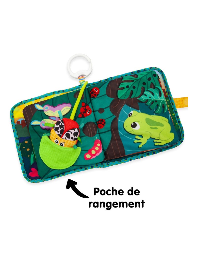 Livre en tissus - mon livre coccinelle à clip pour landau et poussette N/A - Kiabi