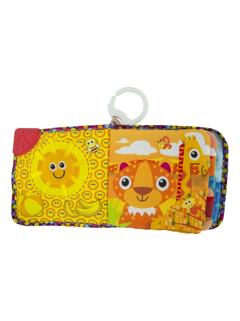 Livre en tissus - mon livre des couleurs à clip pour landau et poussette N/A - Kiabi