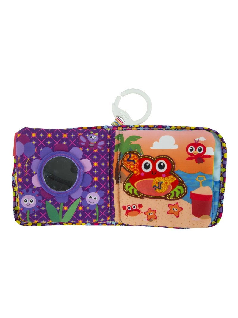 Livre en tissus - mon livre des couleurs à clip pour landau et poussette N/A - Kiabi