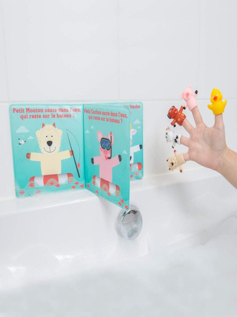 Livre Et Marionnettes De Bain - Ludi Multicolore - Kiabi