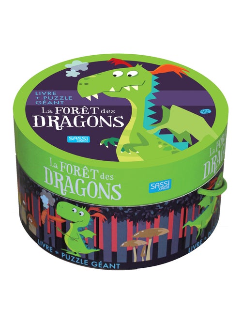 Livre Et Puzzle Géant La Forêt Des Dragons - Kiabi