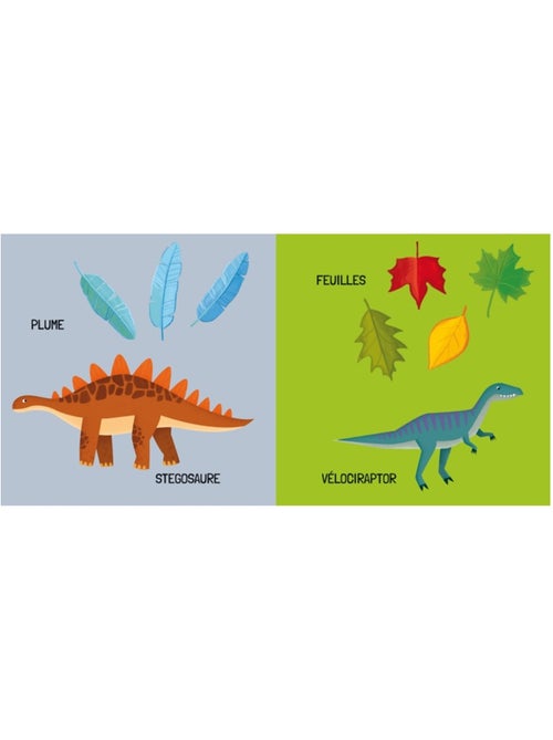 Livre et puzzle les dinosaures - Kiabi