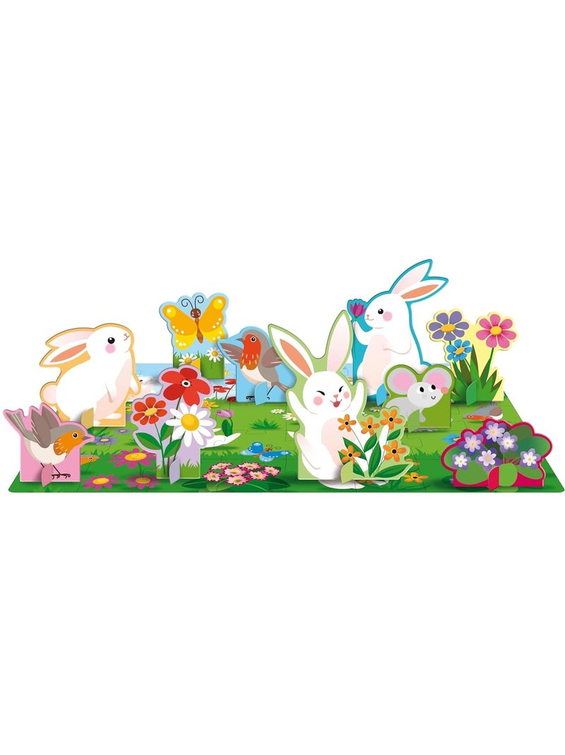 Livre et puzzle les fleurs N/A - Kiabi