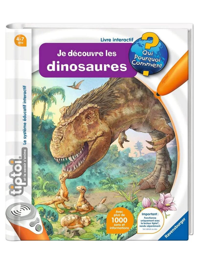 Livre Interactif Tiptoi - Je découvre les dinosaures - N/A - Kiabi - 24.06€