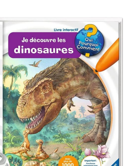 Livre Interactif Tiptoi - Je découvre les dinosaures - Kiabi