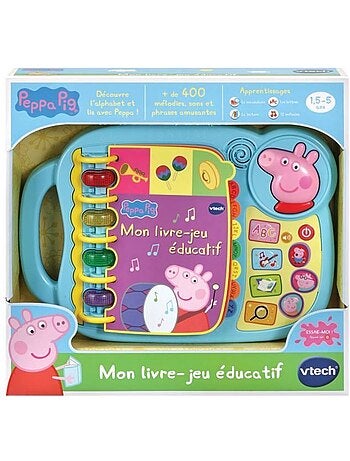 Livre-Jeu Educatif VTECH - Peppa Pig - Sons amusants - 14 pages d’histoires et de jeux