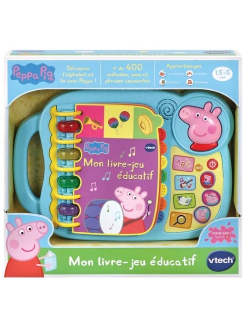 Livre-Jeu Educatif VTECH - Peppa Pig - Sons amusants - 14 pages d’histoires et de jeux - Kiabi