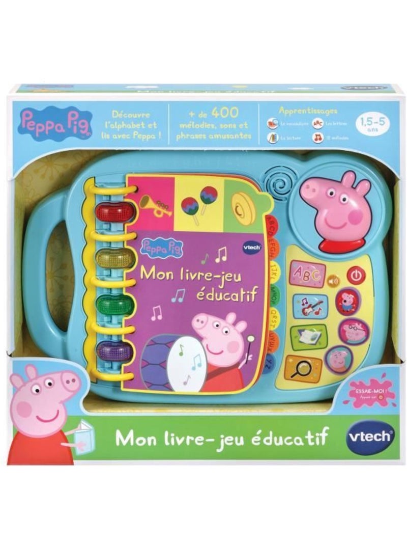 Livre-Jeu Educatif VTECH - Peppa Pig - Sons amusants - 14 pages d’histoires et de jeux Jaune - Kiabi