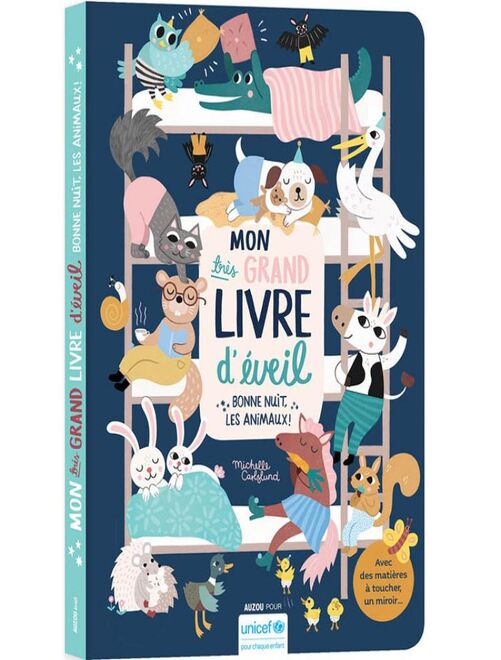 Livre Mon très grand livre d'éveil : Bonne nuit les animaux ! - Kiabi