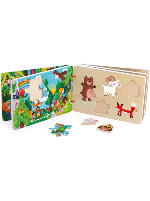 Livre puzzles en bois - Kiabi