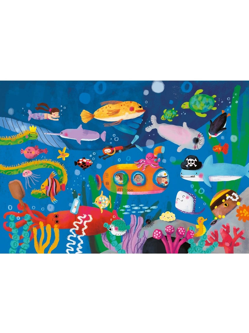 Livre puzzles en bois Bleu - Kiabi