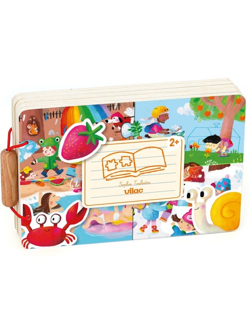 Livre puzzles en bois - Kiabi