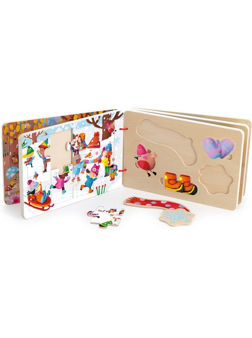 Livre puzzles en bois - Kiabi