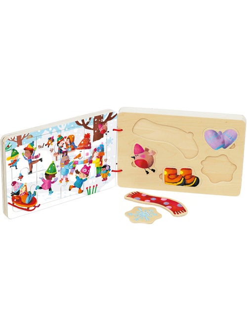 Livre puzzles en bois - Kiabi