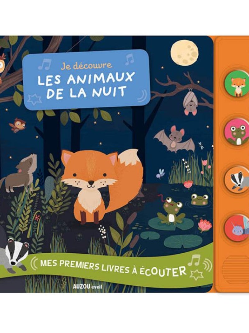 Livre sonore Je découvre les animaux de la nuit N/A - Kiabi