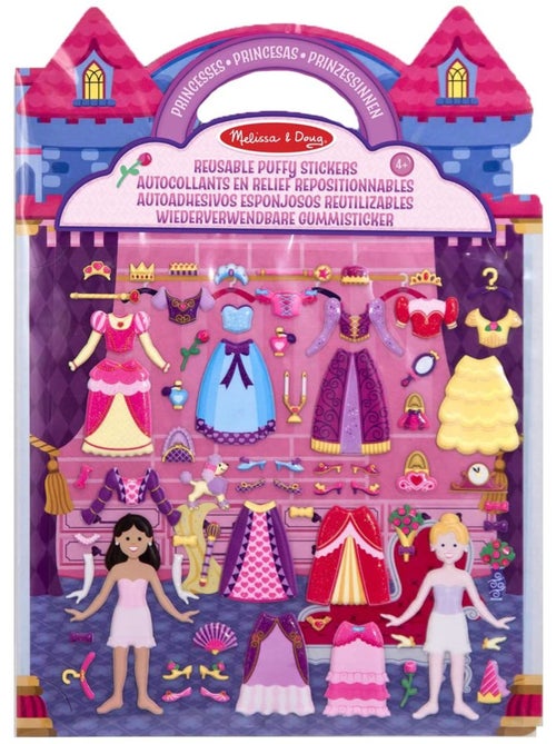 Livret d'autocollants reliefs repositionnables princesses - Kiabi Livret d'autocollants reliefs repositionnables princesses - Kiabi
