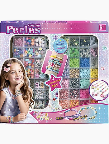Loisir créatif - Coffret 2 malettes perles et accessoires
